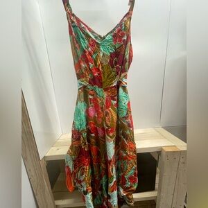 Vibrant Floral Sleeveless Jumpsuit